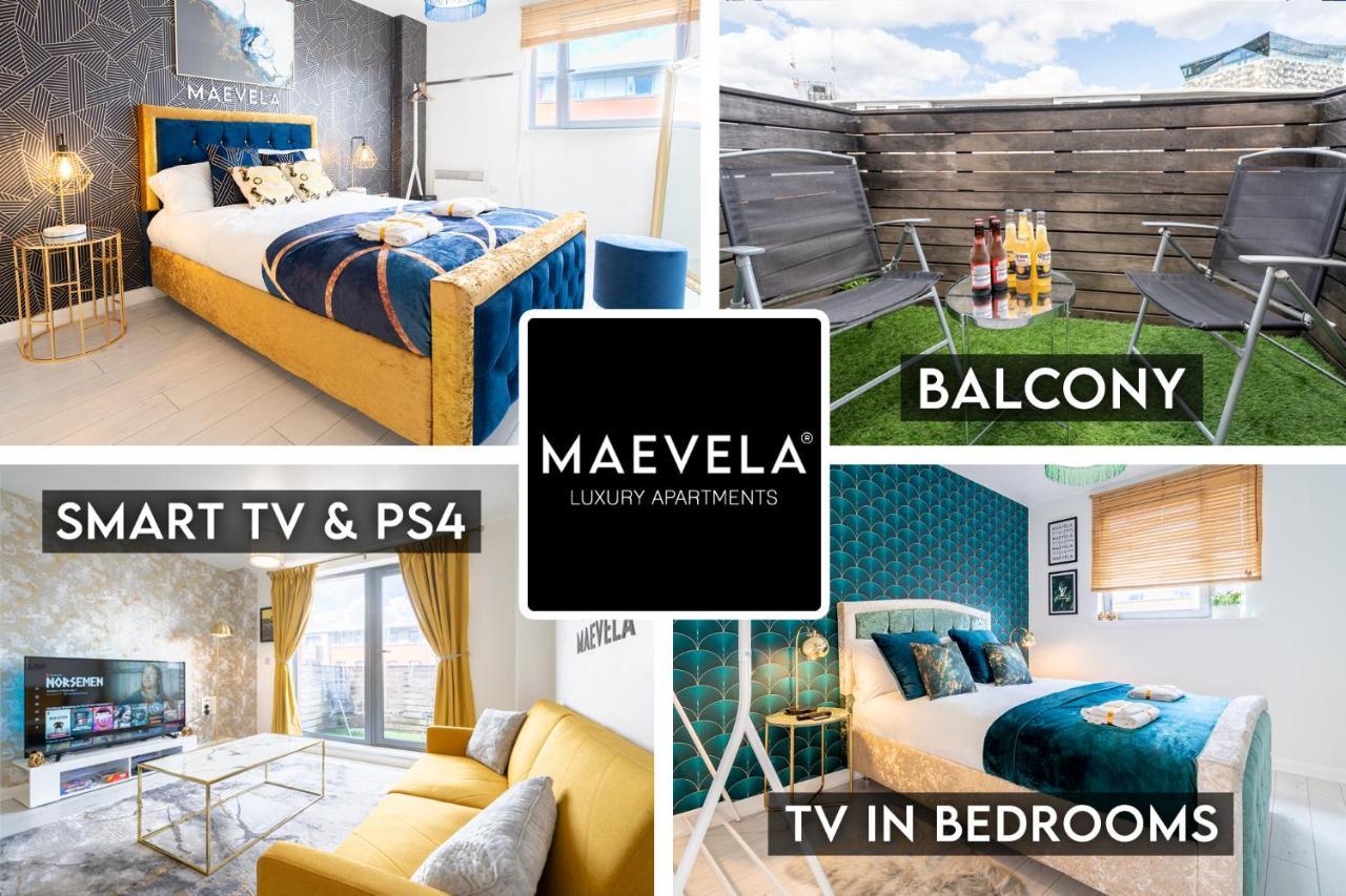 Maevela Apartments - Ultra Lavish Luxury 2 Bed Apartment City Centre - With Balcony - Free Secure Parking - Ps4 & Smart Tv'S Birmingham Eksteriør billede